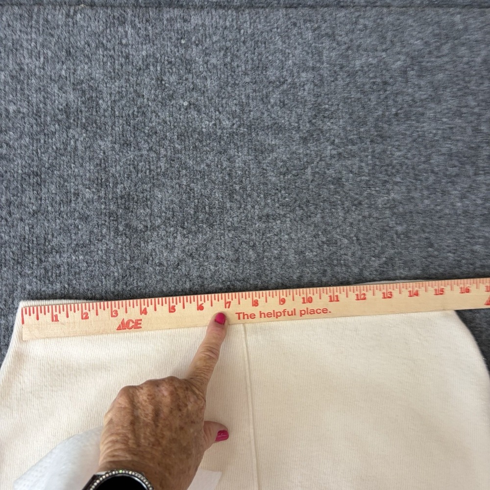 Zara Skirt Women Size L Cream Long Straight Pencil Knit 5039/436/959 - Picture 5 of 10